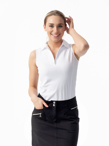 Macy sleeveless polo shirt