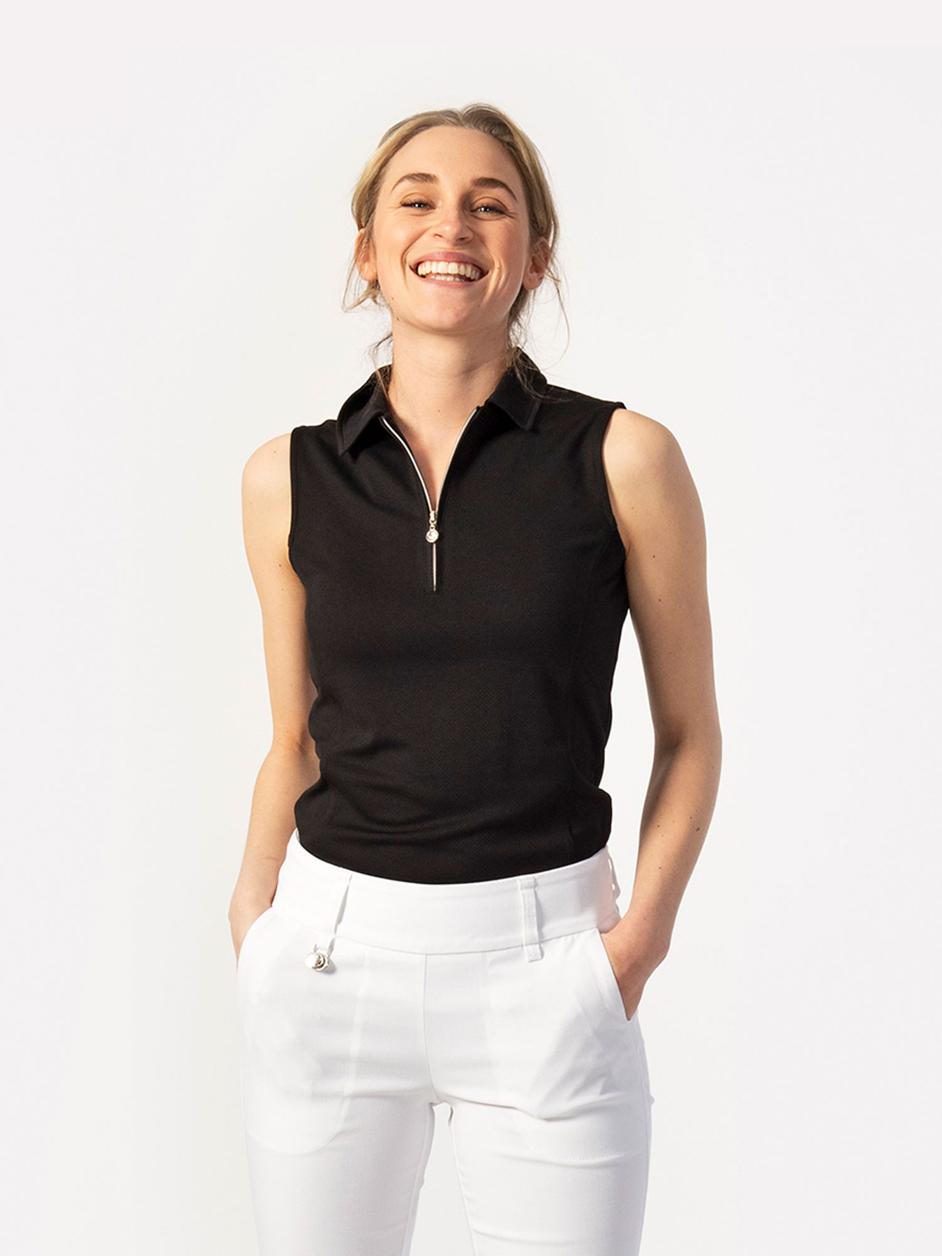 Macy sleeveless polo shirt