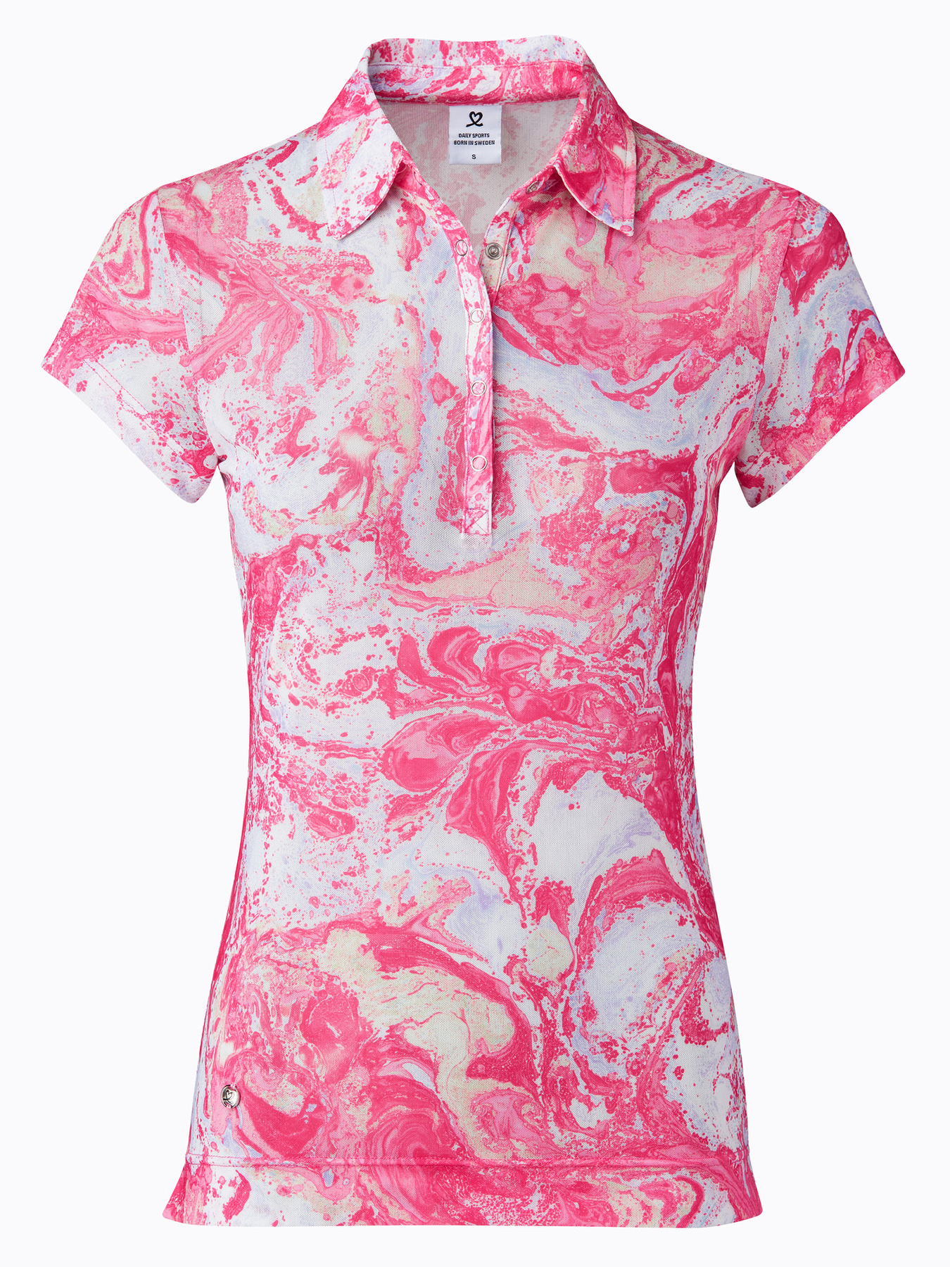 Adelina Short-sleeved Mesh Polo Shirt