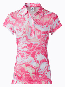 Adelina Short-sleeved Mesh Polo Shirt