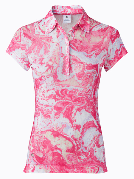 Adelina Short-sleeved Mesh Polo Shirt