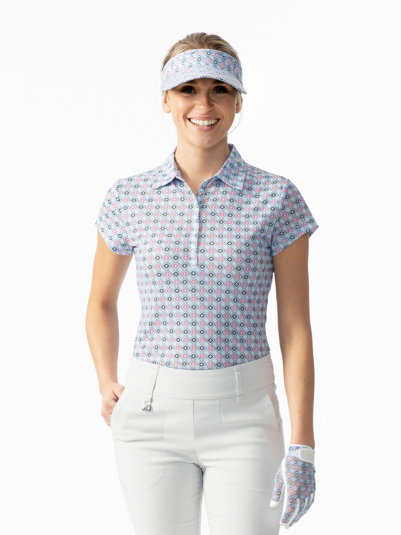 Sue Short-sleeved Mesh Polo Shirt
