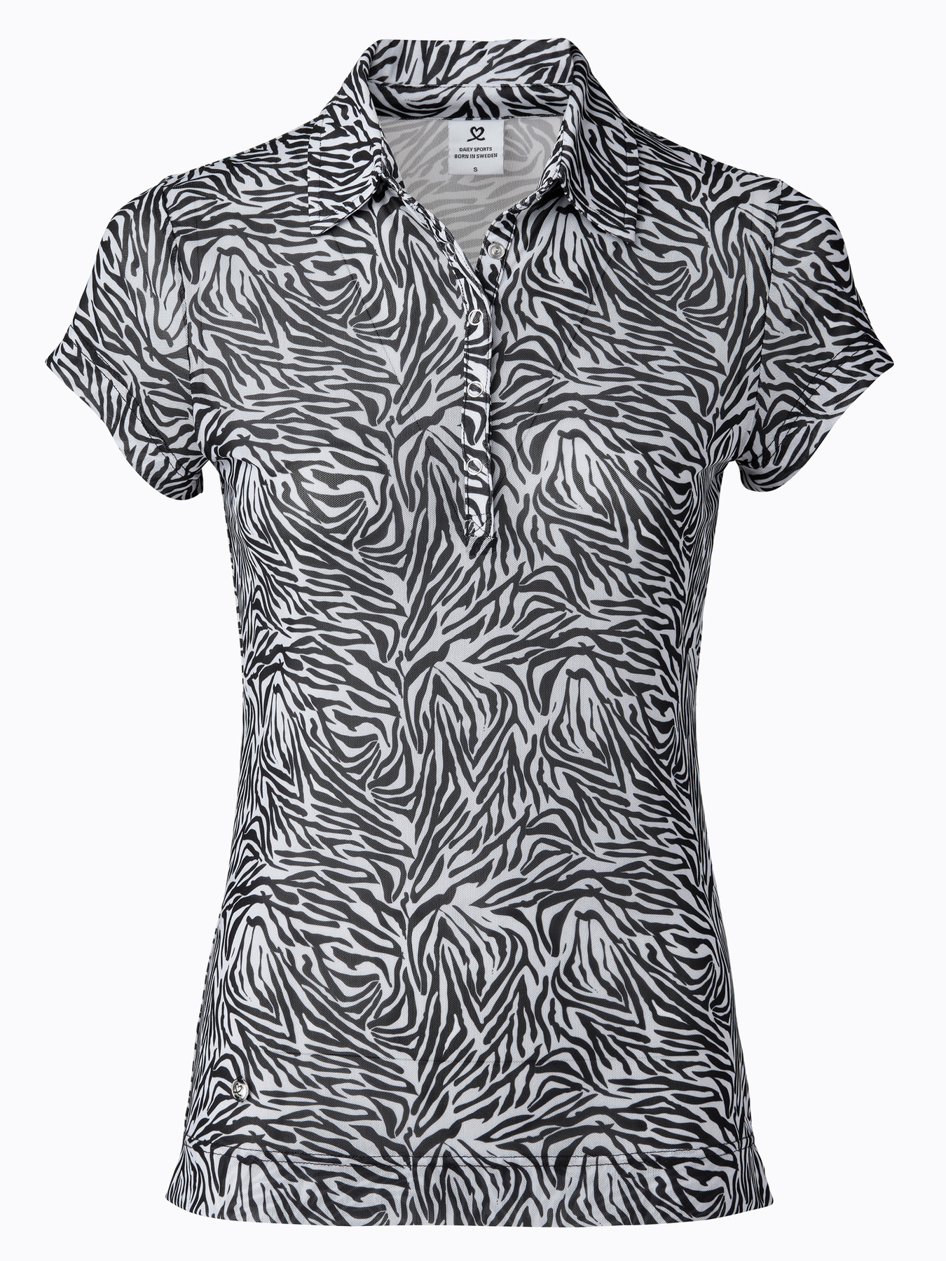 Kiara Short-sleeved Mesh Polo Shirt