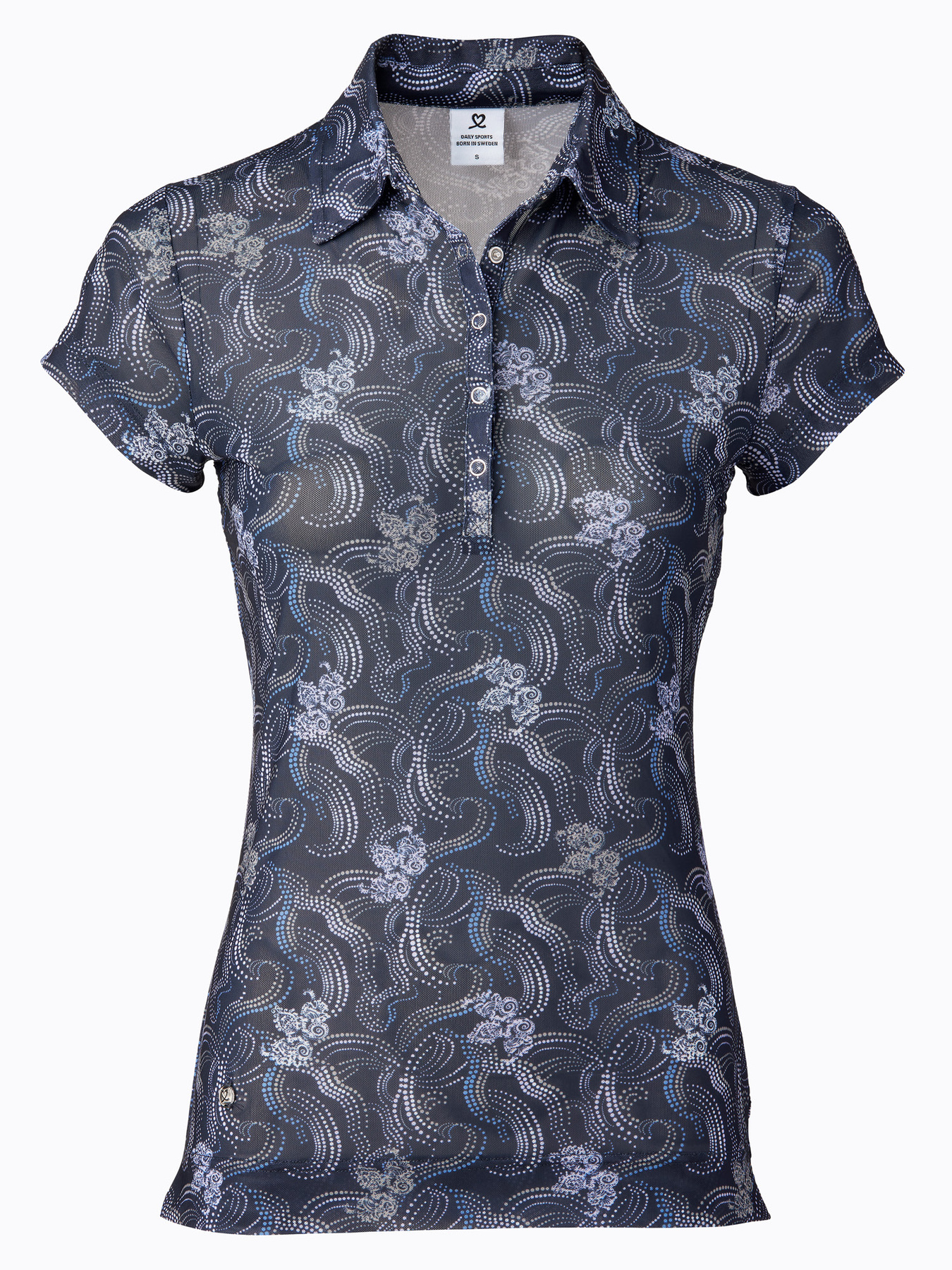 Luisa Short-sleeved Mesh Polo Shirt