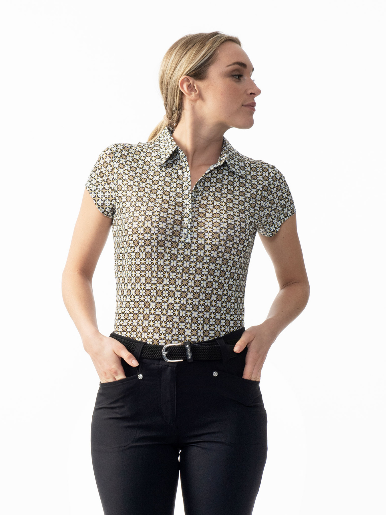 Orion Short-sleeved Mesh Top