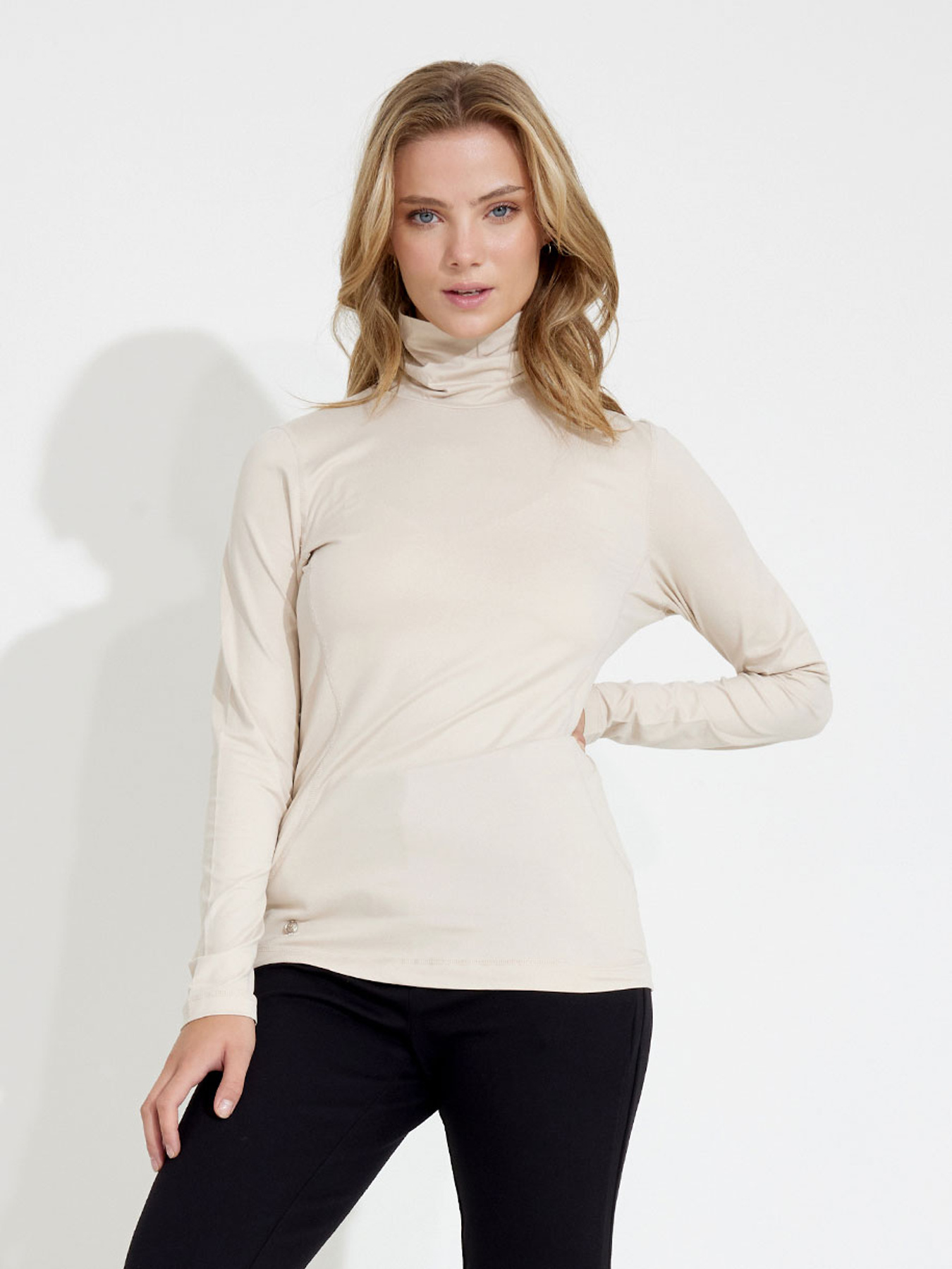 Agnes Long-sleeved Roll-neck Top