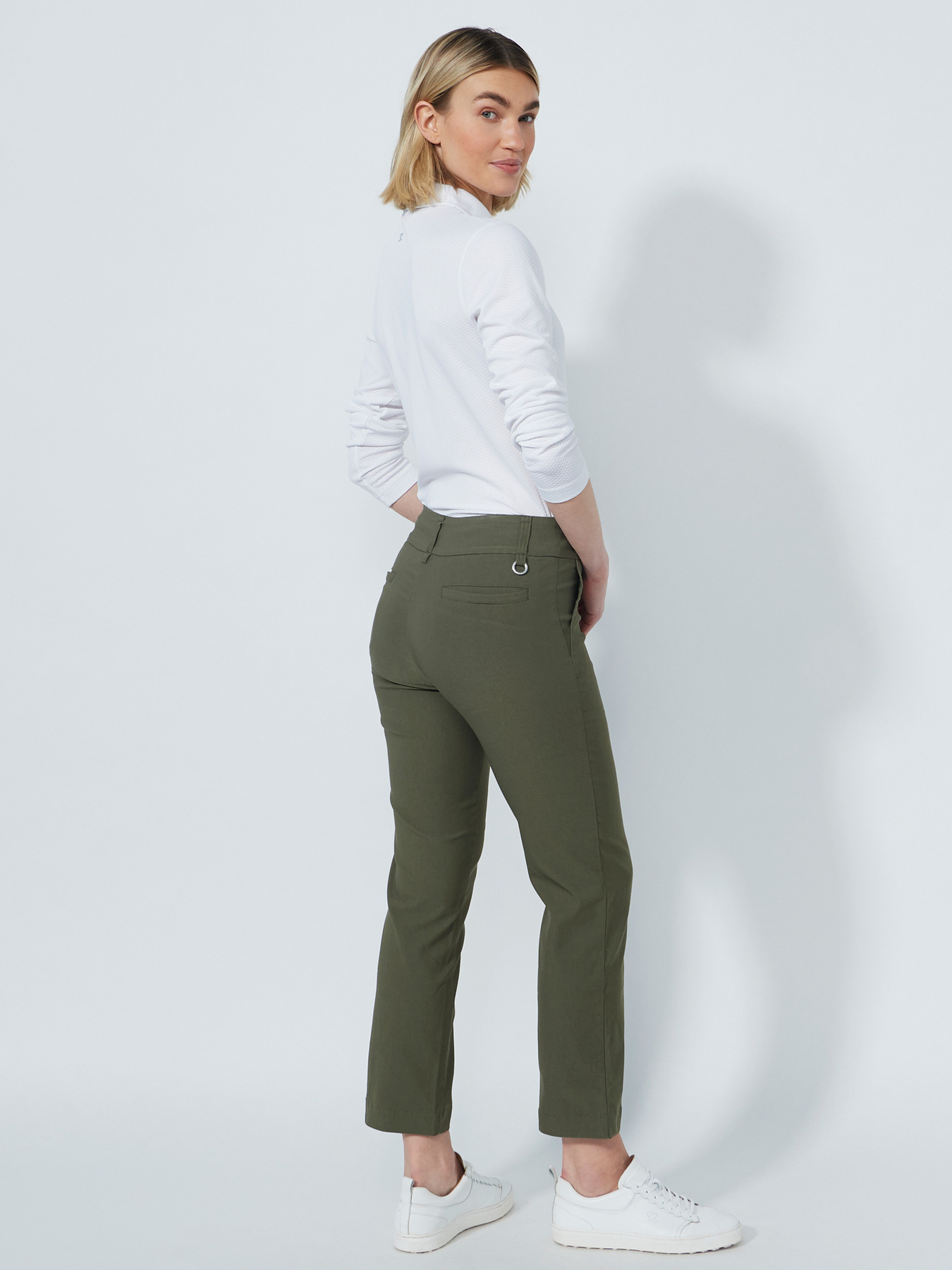 Magic straight ankle-length trousers