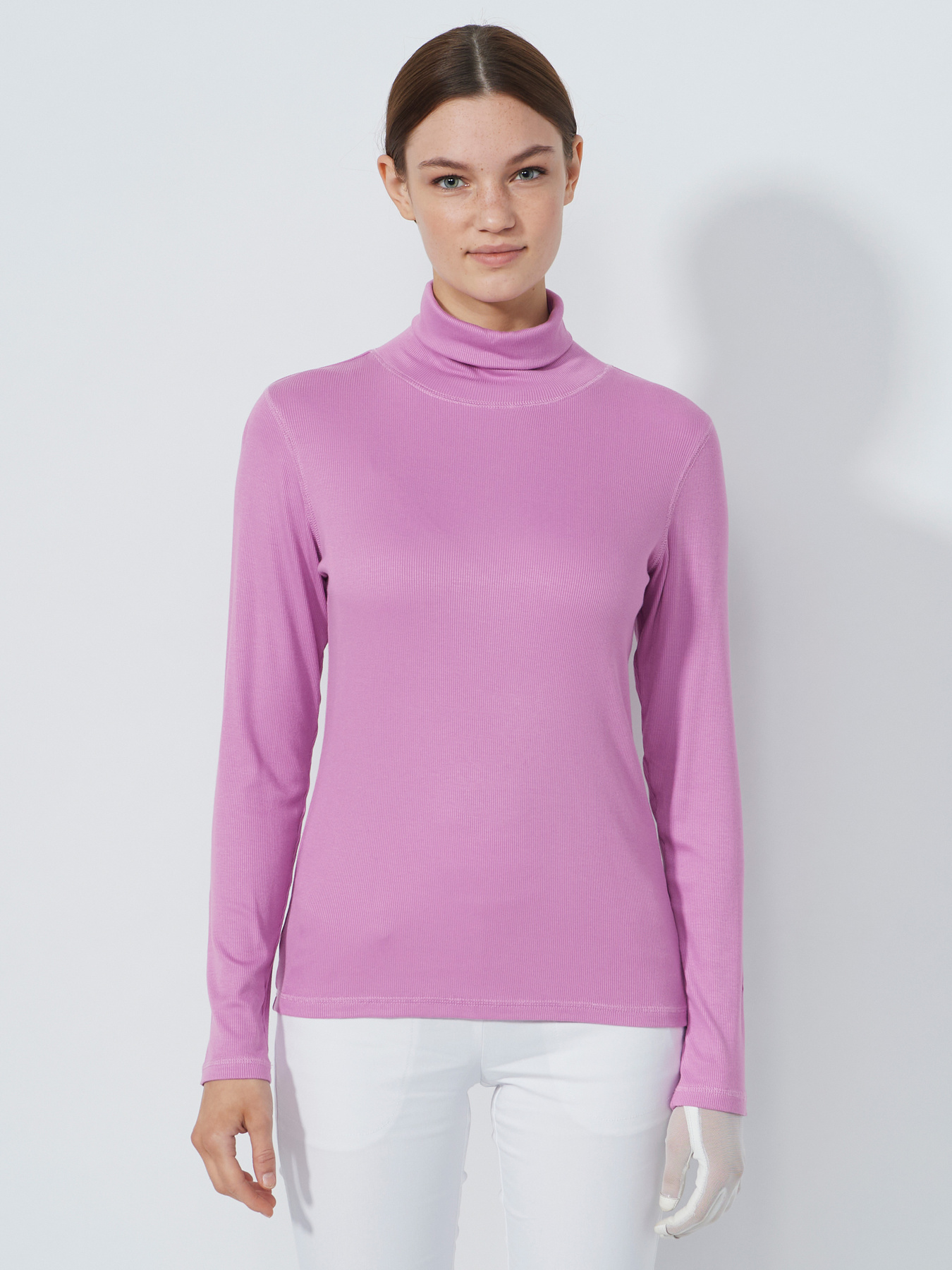 Ancona long-sleeved roll-neck top