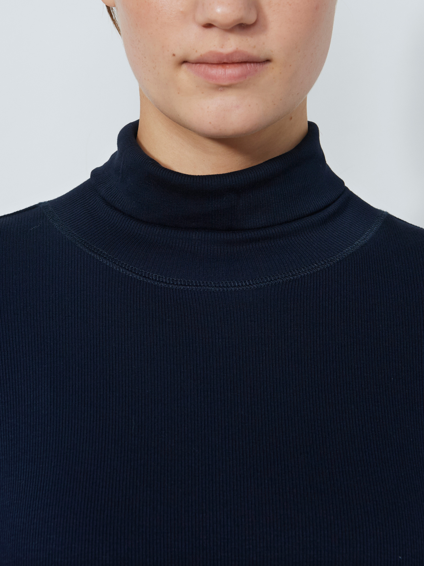 Ancona long-sleeved roll-neck top