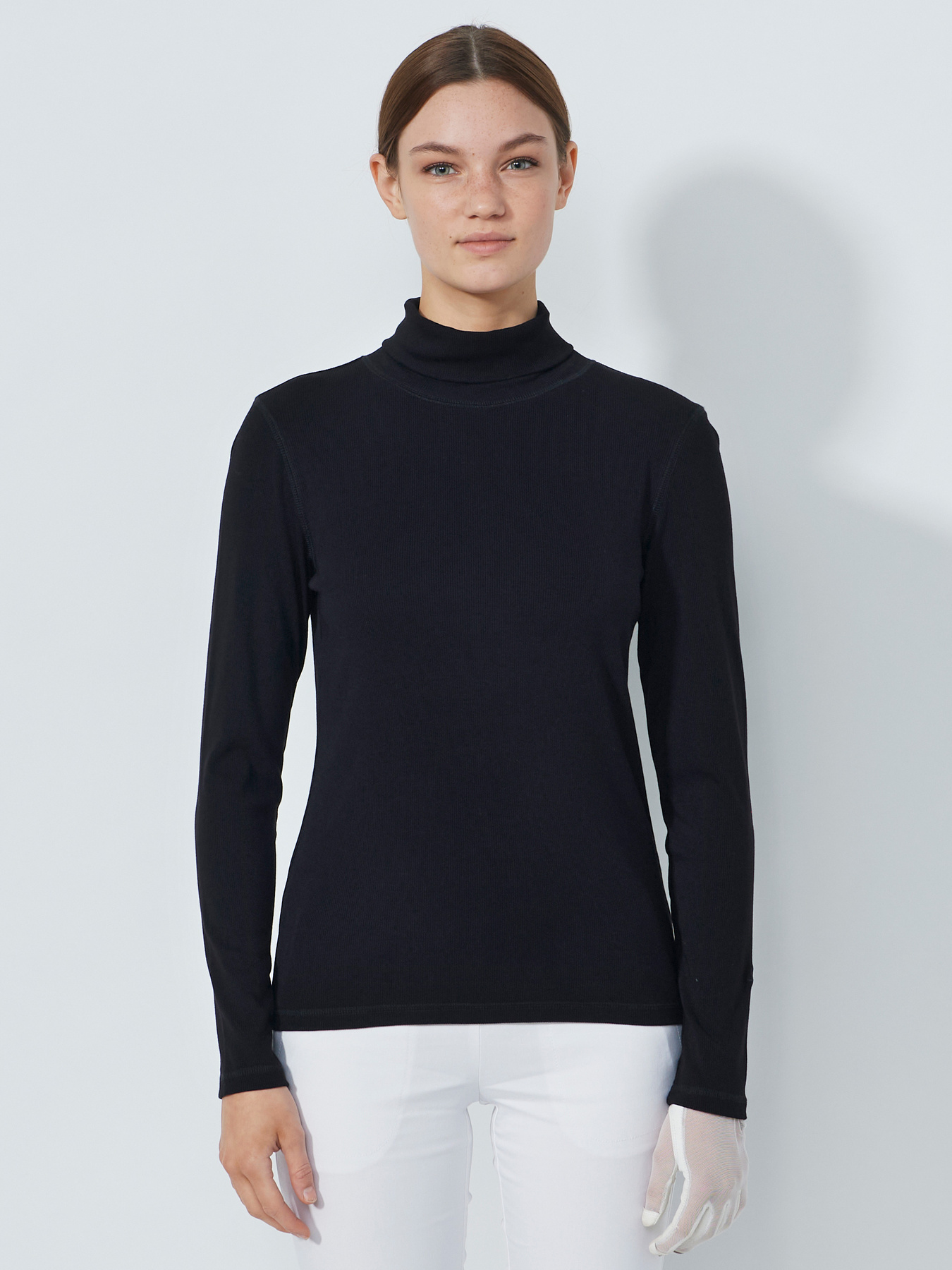 Ancona long-sleeved roll-neck top