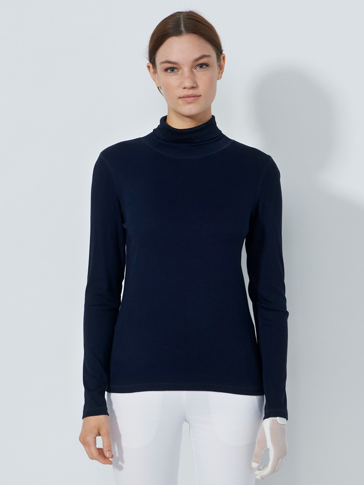 Ancona long-sleeved roll-neck top
