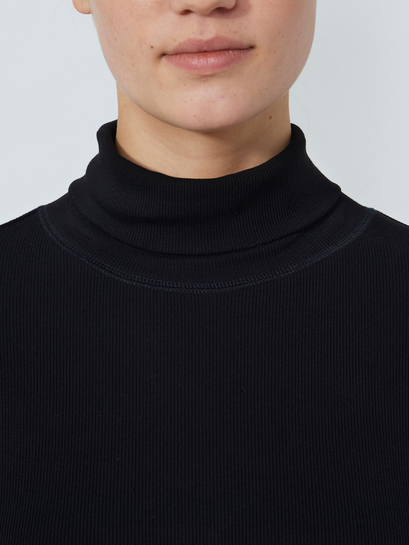Ancona long-sleeved roll-neck top