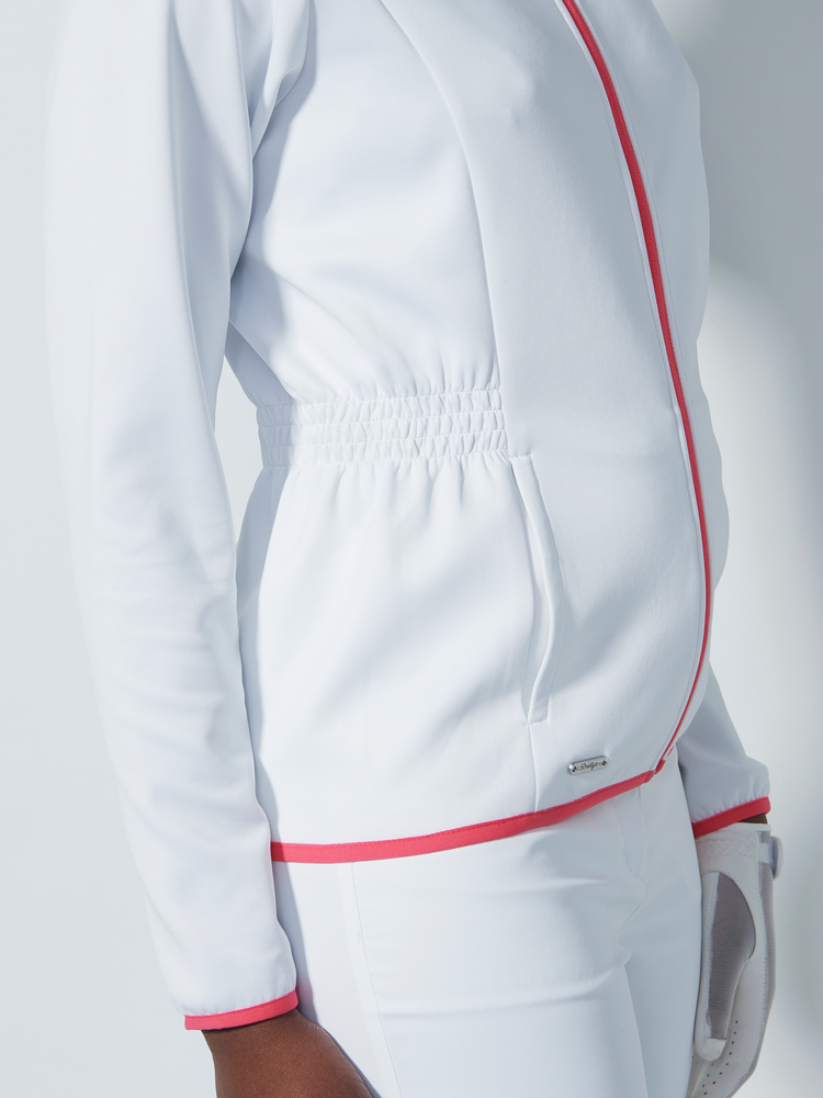 Smocked waist jacket