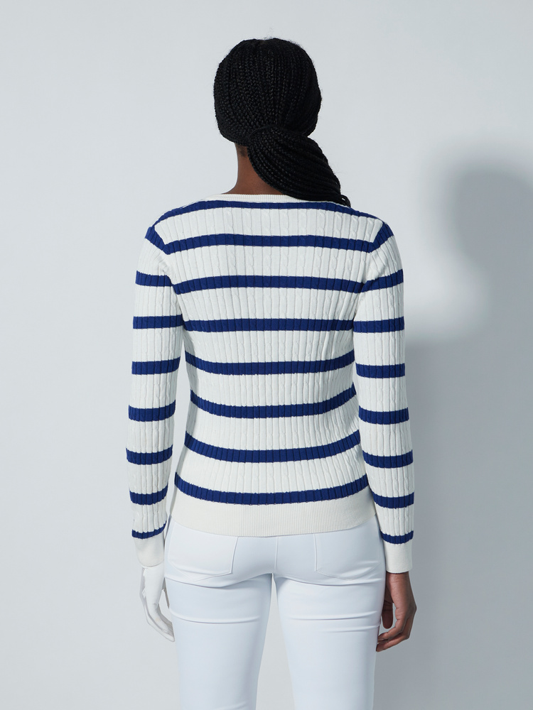 Madelene striped pullover