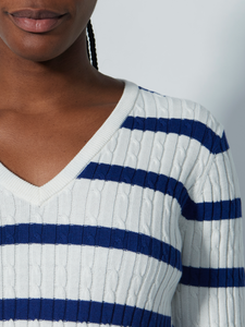 Madelene striped pullover