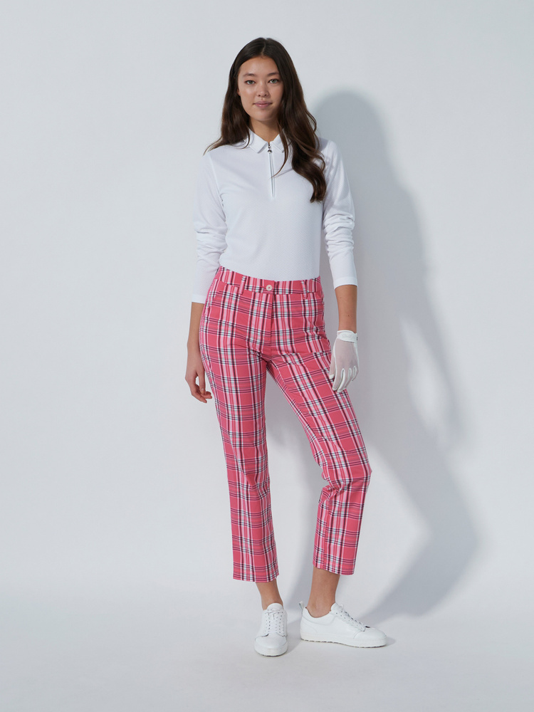 GOLF PLAID ANKLE PANTS