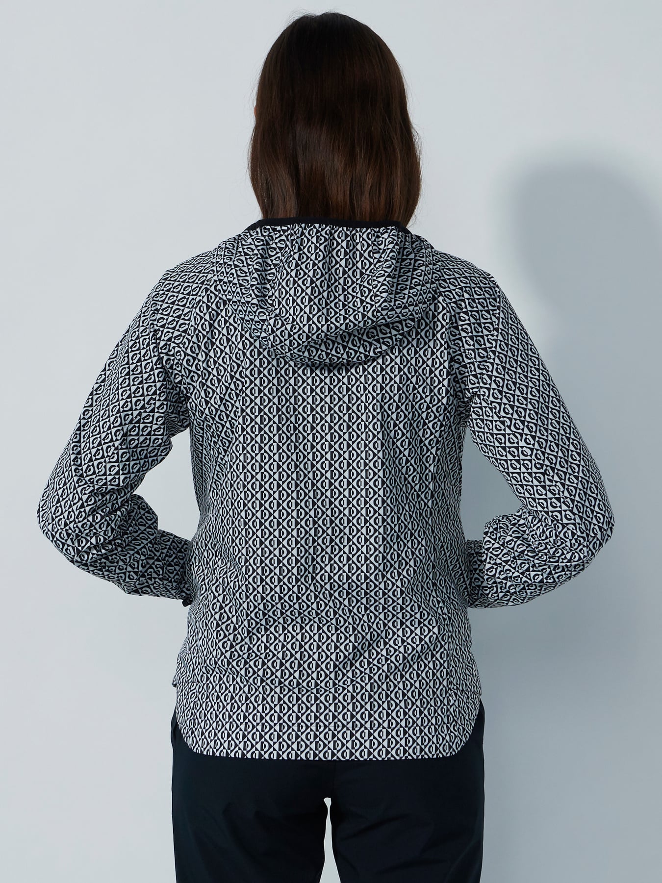 FLAINE PRINT RAIN JACKET