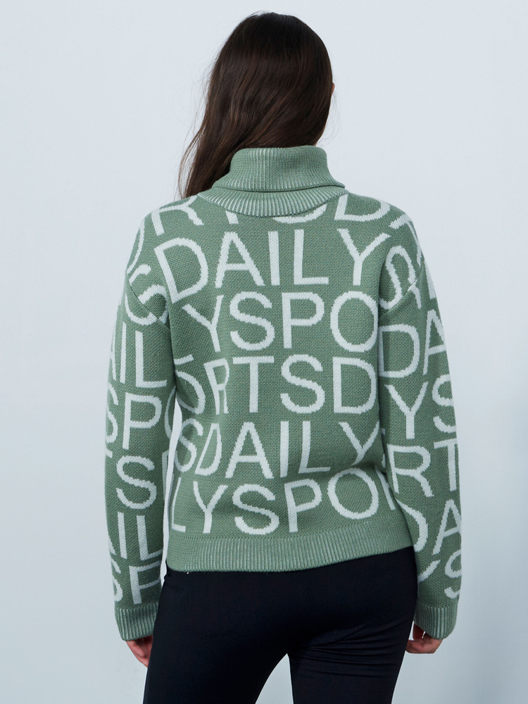 Letters roll-neck pullover