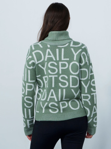 Letters roll-neck pullover