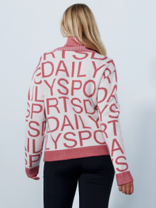 Letters roll-neck pullover