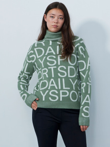 Letters roll-neck pullover