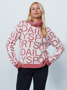 Letters roll-neck pullover