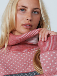 Fair Isle roll-neck pullover