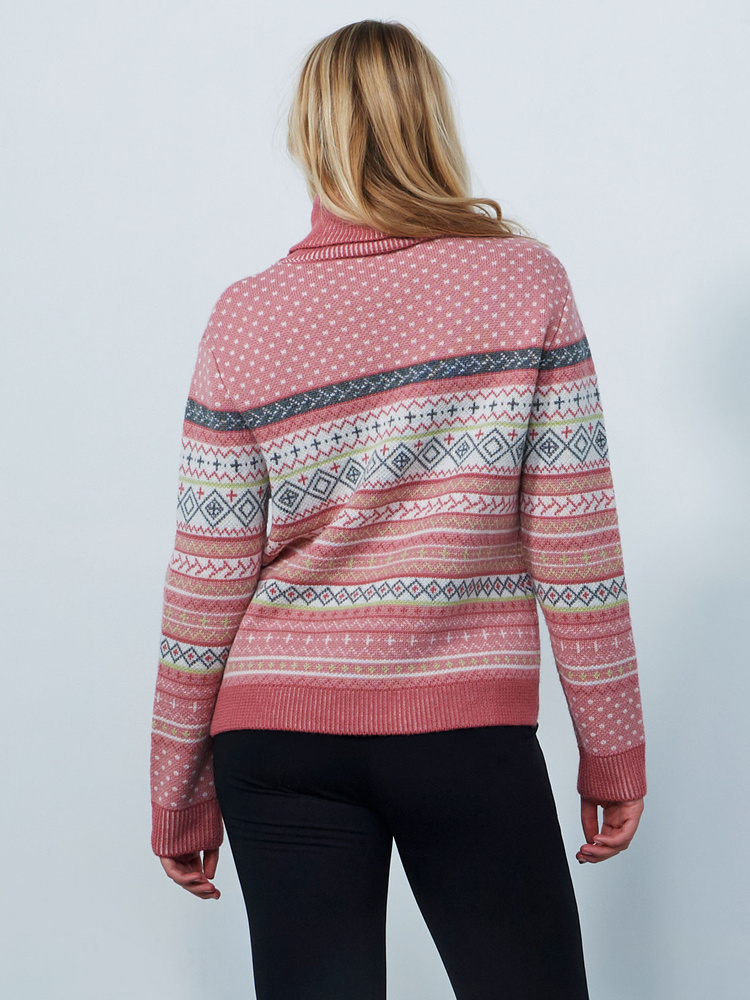 Fair Isle roll-neck pullover