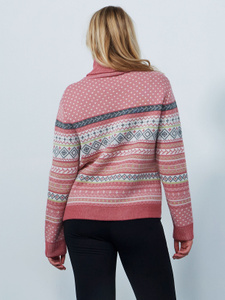 Fair Isle roll-neck pullover