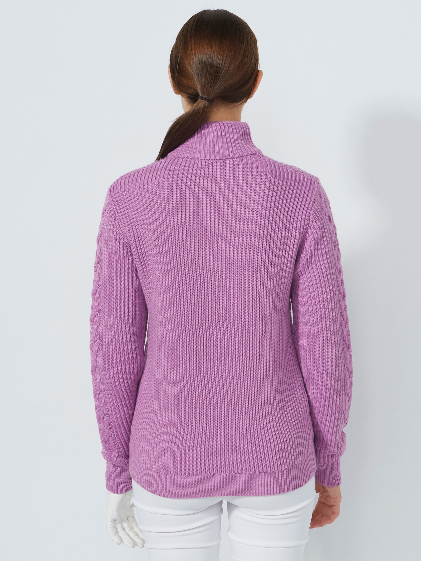 CABLE PULLOVER LINED