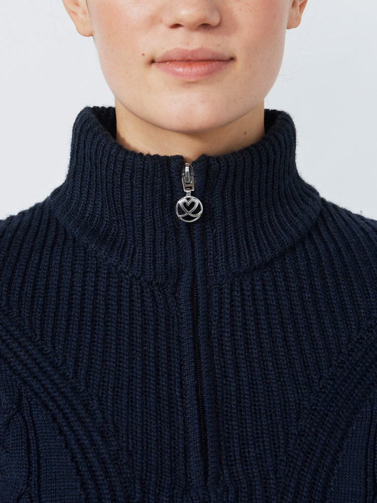 CABLE PULLOVER LINED