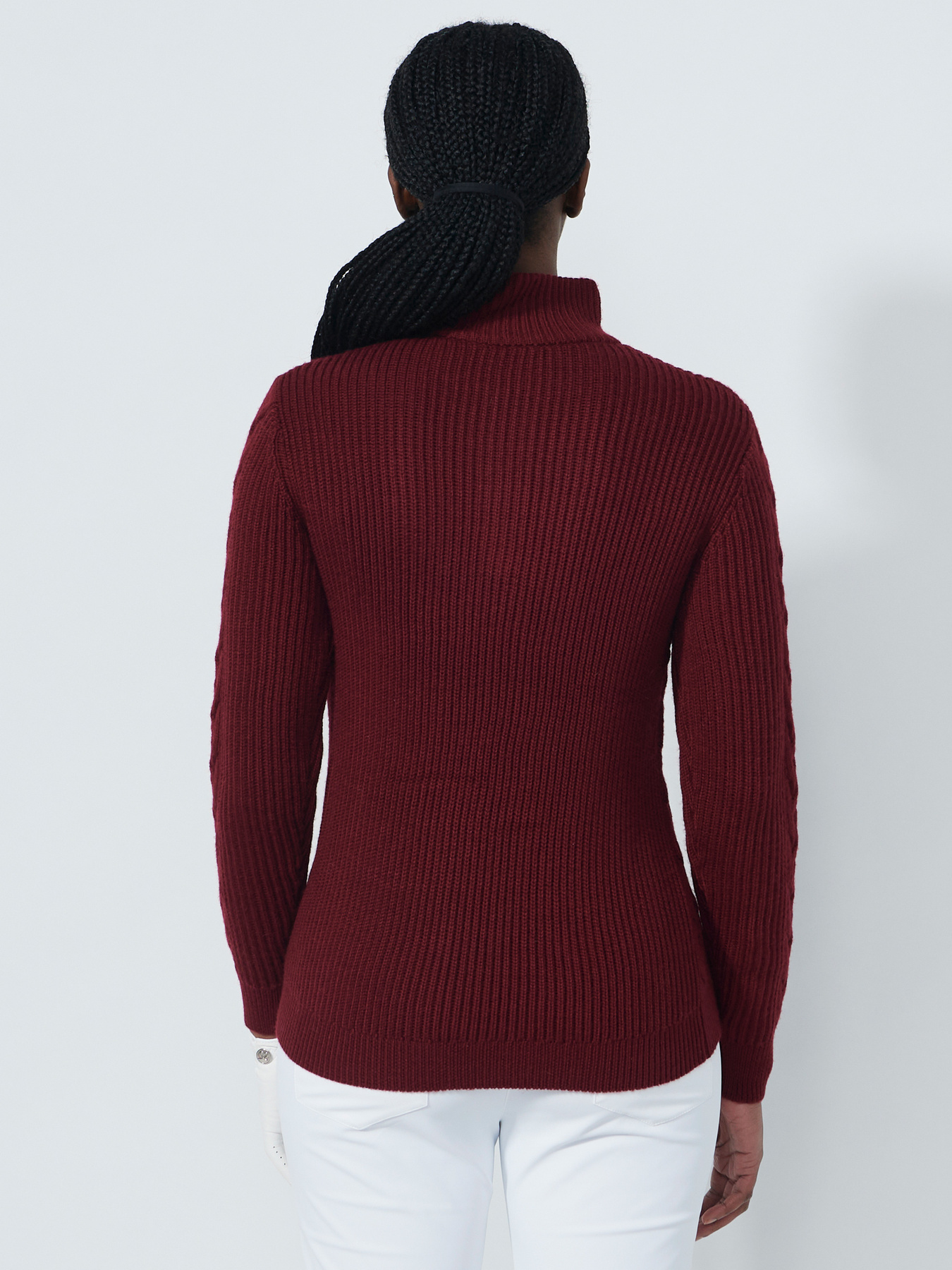 CABLE PULLOVER LINED