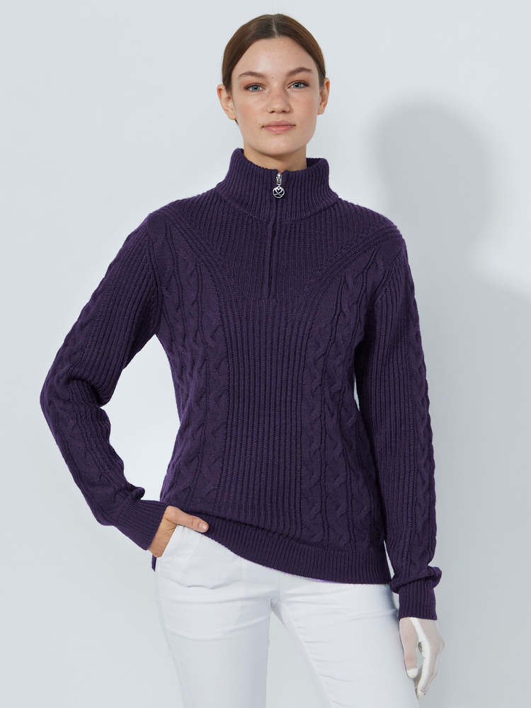 CABLE PULLOVER LINED