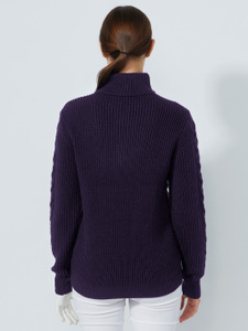 CABLE PULLOVER LINED