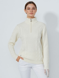 CABLE PULLOVER LINED