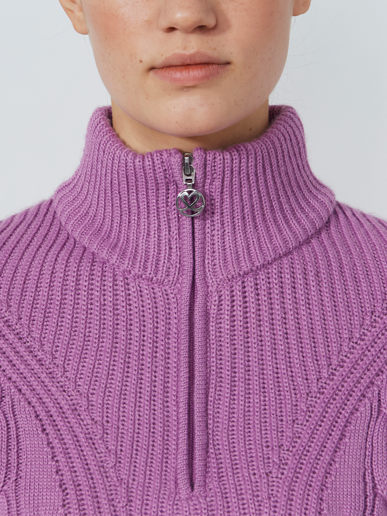 CABLE PULLOVER LINED