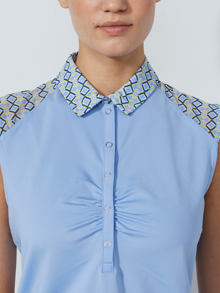 GATHERED SLEEVELESS TOP