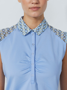 GATHERED SLEEVELESS TOP