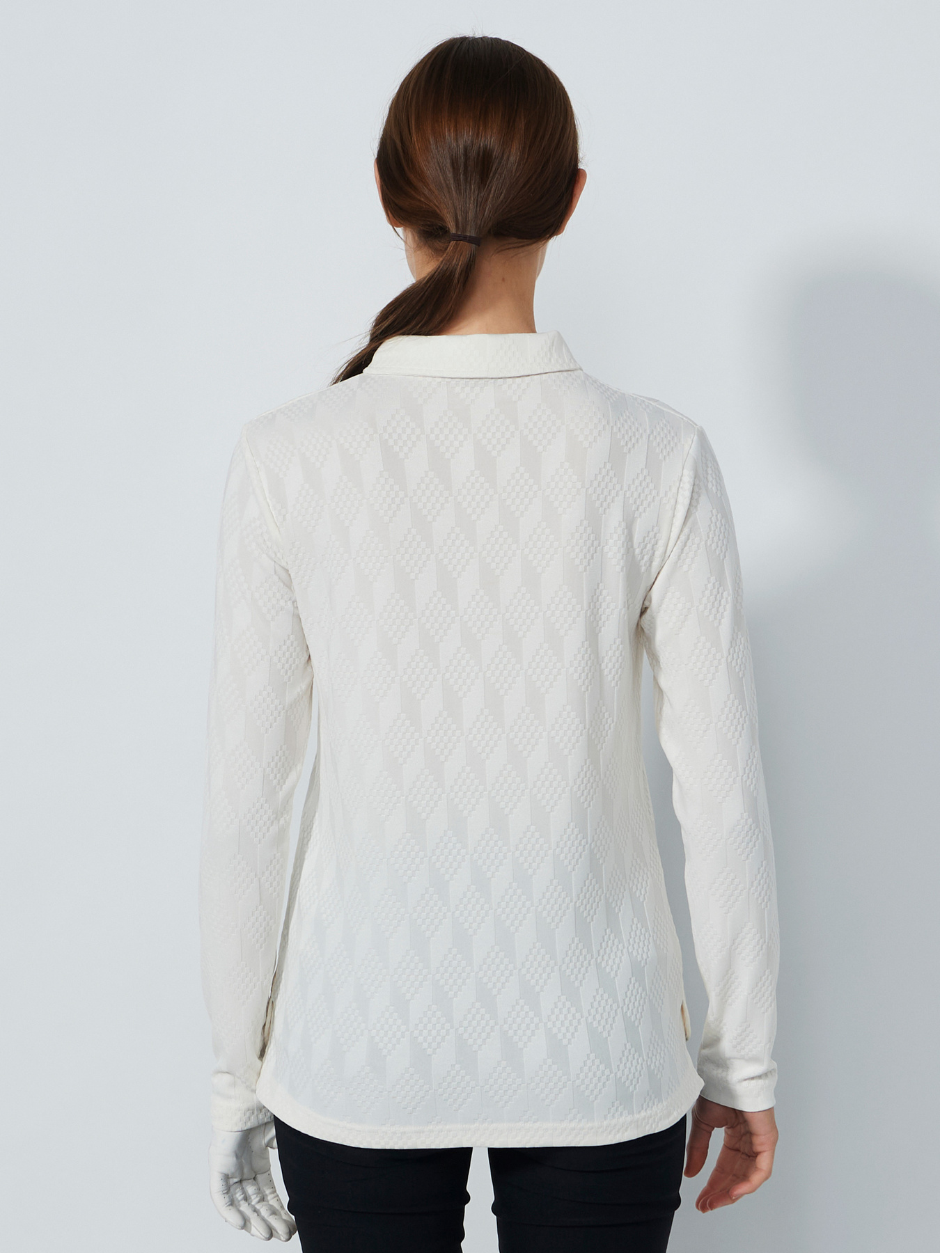 GRAPHIC JAQUARD LONG-SLEEVED TOP
