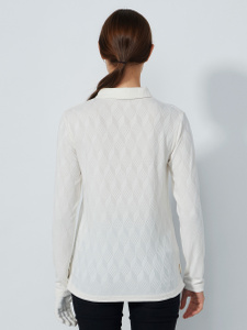GRAPHIC JAQUARD LONG-SLEEVED TOP