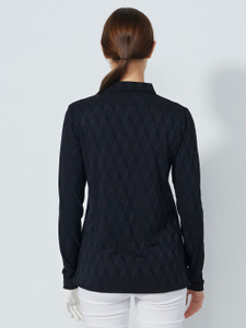 GRAPHIC JAQUARD LONG-SLEEVED TOP