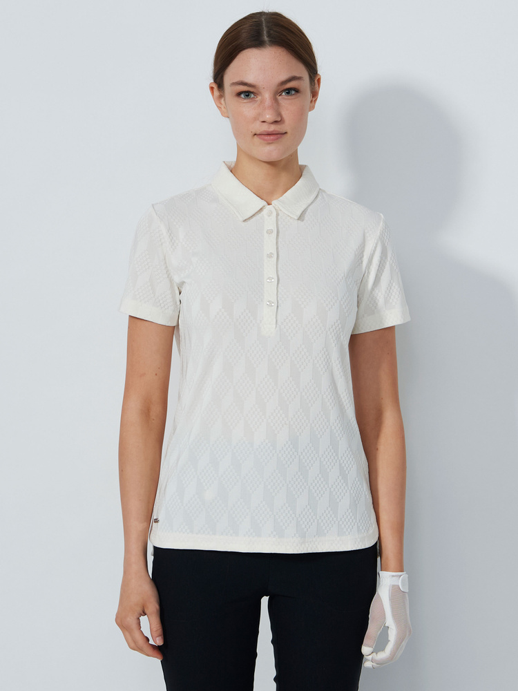JAQUARD SHORT-SLEEVED TOP