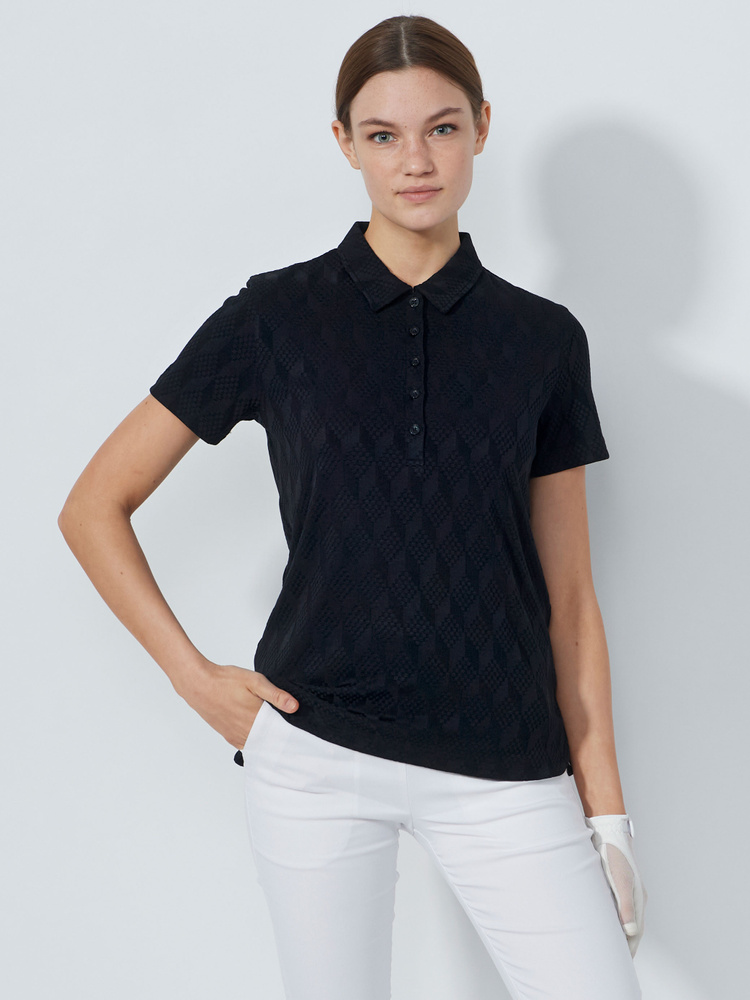 JAQUARD SHORT-SLEEVED TOP