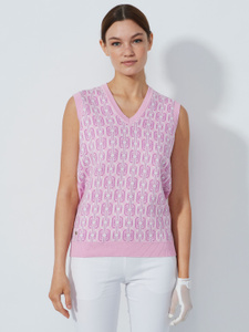 JACQUARD V-NECK VEST