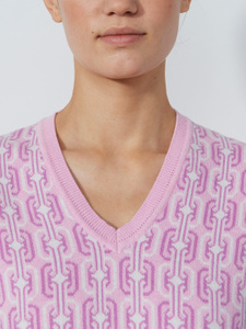 JACQUARD V-NECK VEST