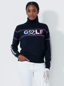 LOGO ROLL-NECK PULLOVER