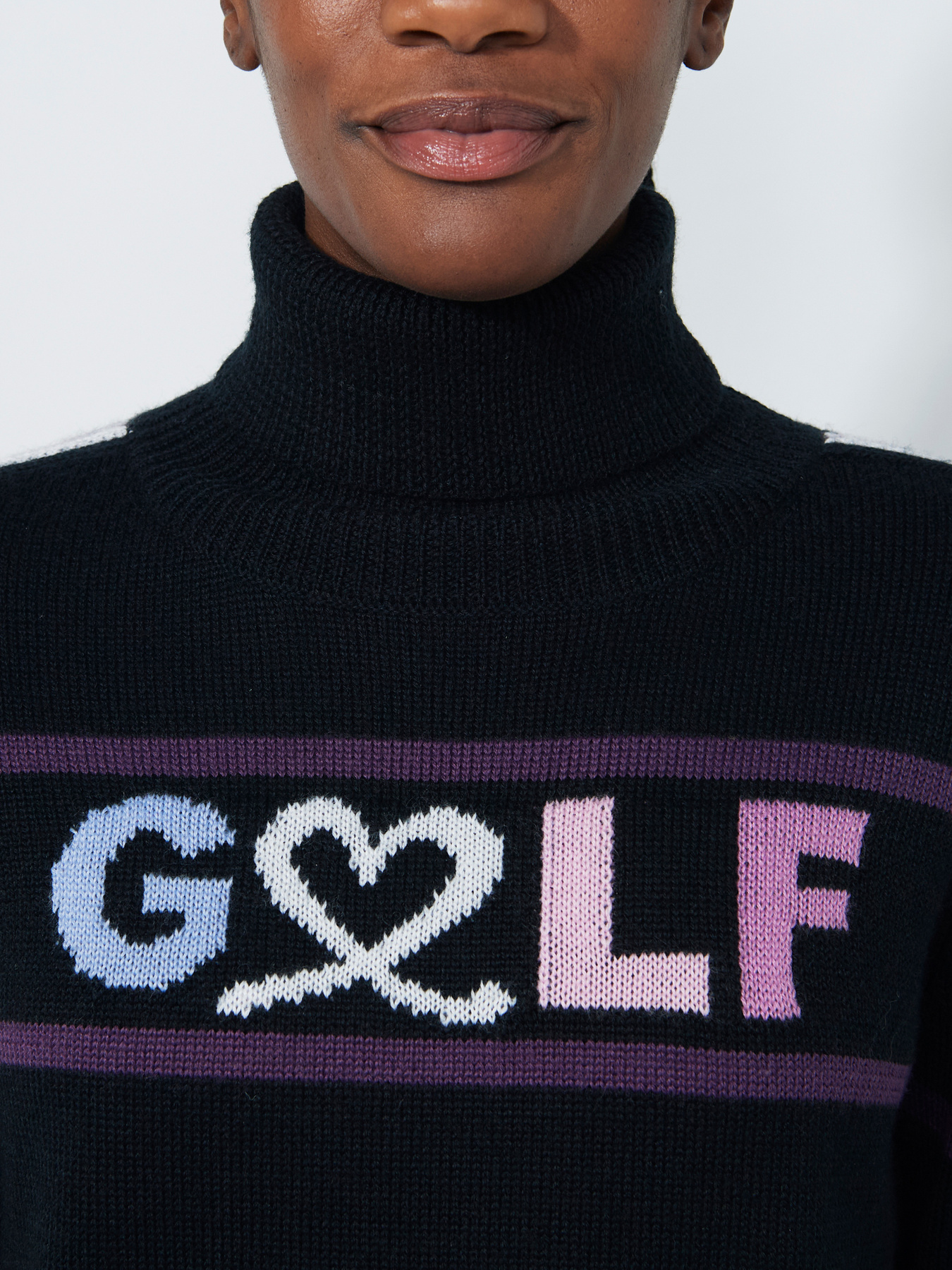 LOGO ROLL-NECK PULLOVER