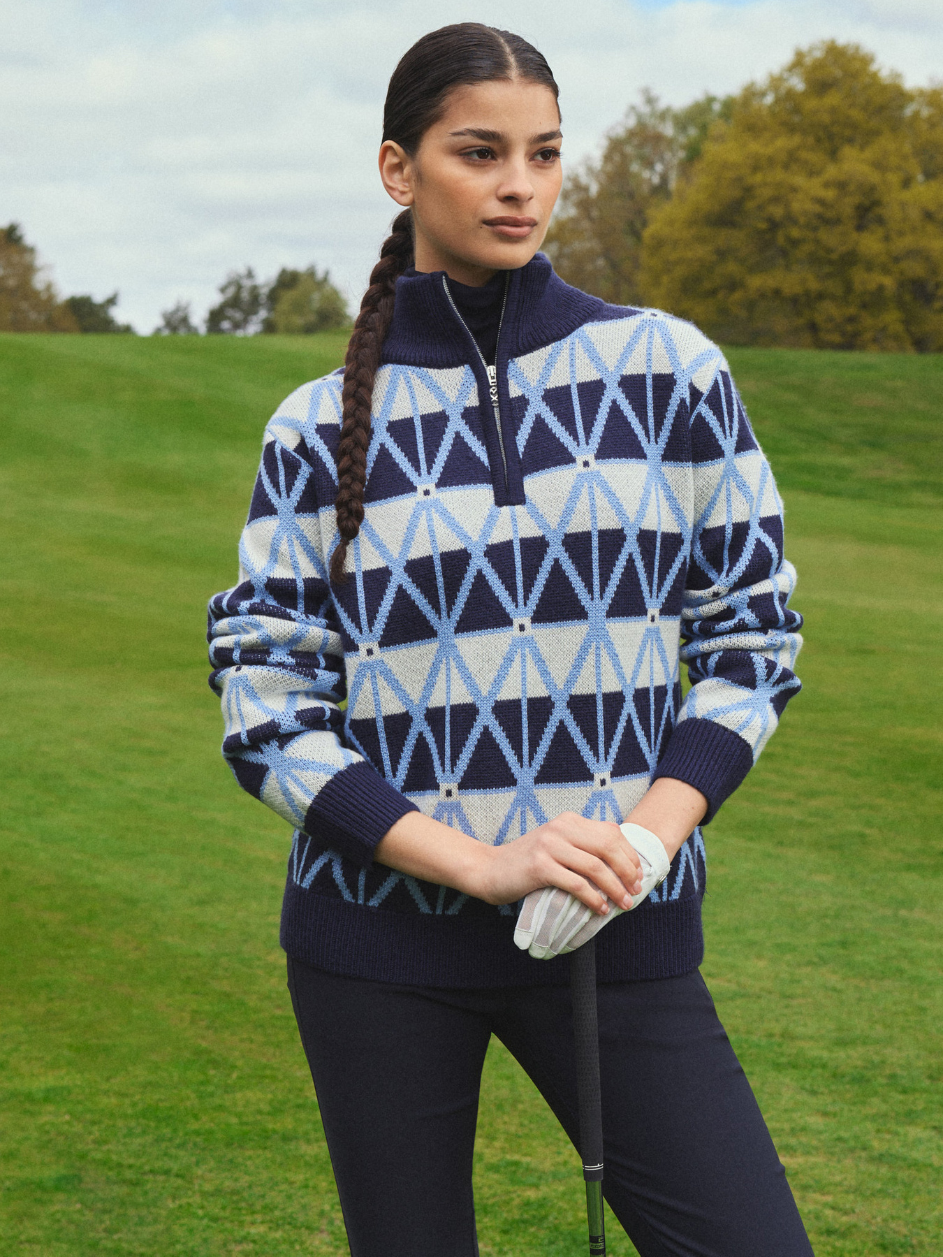 ARGYLE PULLOVER LINED