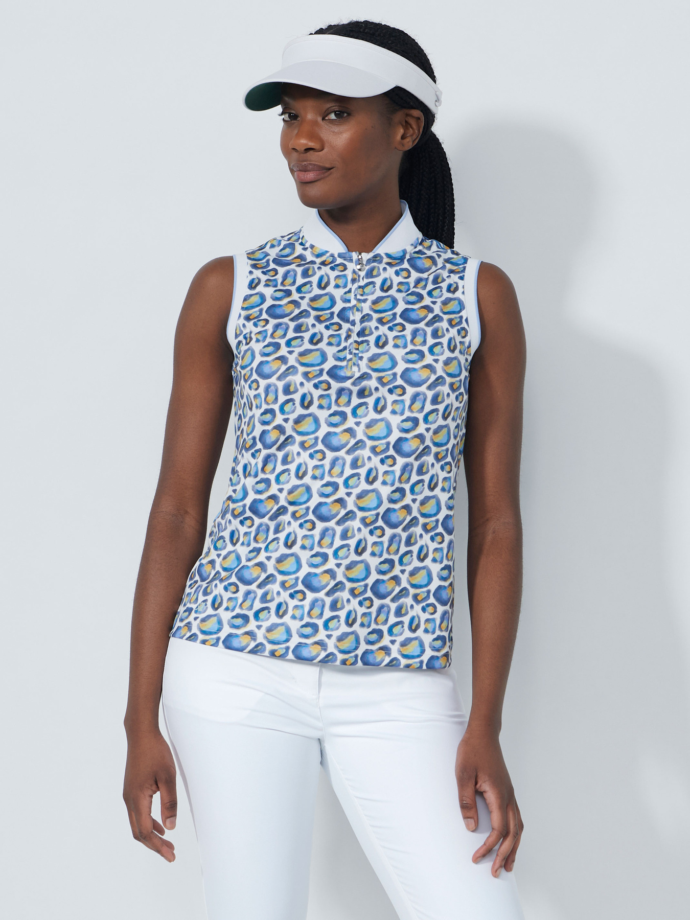 PRINTED SLEEVELESS TOP