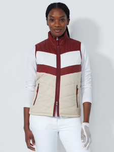 BLOCKSTRIPED PADDED VEST